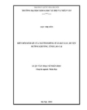 Luận văn Thạc sĩ Nhân học: Biến đổi sinh kế của người Hmông ở xã Bản Lầu, huyện Mường Khương, tỉnh Lào Cai