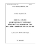 Luận án tiến sĩ Y tế công cộng: Hiệu quả điều trị nghiện chất dạng thuốc phiện bằng thuốc Methadone tại tỉnh Điện Biên, Lai Châu và Yên Bái, 2014-2015