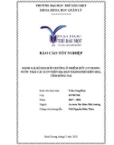 Báo cáo tốt nghiệp: Đánh giá rủi ro môi trường ô nhiễm hữu cơ trong nước thải các KCN trên địa bàn Thành phố Biên Hòa, Tỉnh Đồng Nai