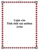 Luận văn Tính chất của môđun Artin