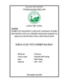 Khóa luận tốt nghiệp: Nghiên cứu ảnh hưởng và đề xuất giải pháp cải thiện môi trường nước sau chế biến tinh quặng ilmenit tại nhà máy Động Đạt, huyện Phú Lương, tỉnh Thái Nguyên