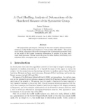 Báo cáo toán học: A Card Shuﬄing Analysis of Deformations of the Plancherel Measure of the Symmetric Group