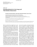 Báo cáo hóa học:   Editorial Emerging Methods for Color Image and Video Quality Enhancement