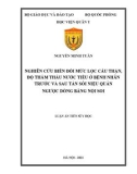 Luận án Tiến sĩ Y học: Nghiên cứu biến đổi mức lọc cầu thận, độ thẩm thấu nước tiểu ở bệnh nhân trước và sau tán sỏi niệu quản ngược dòng bằng nội soi