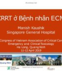 Bài giảng CRRT ở Bệnh nhân ECMO