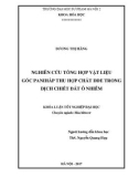 Khóa luận tốt nghiệp đại học: Nghiên cứu tổng hợp vật liệu gốc PANi hấp thu hợp chất DDE trong dịch chiết đất ô nhiễm