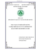 Tiểu luận môn Kinh tế và quản lý tài nguyên môi trường: Thực trạng ô nhiễm môi trường và hoạt động quản lý của chính quyền quận Ô Môn thành phố Cần Thơ