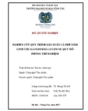 Đồ án tốt nghiệp: Nghiên cứu quy trình sản xuất cà phê nấm linh chi (Ganoderma Lucidum) quy mô phòng thí nghiệm