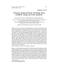 Báo cáo khoa hoc:Genetic improvement of laying hens viability using survival analysis