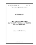 Luận án Tiến sĩ Y học: Một số căn nguyên vi rút gây hội chứng viêm não cấp tại tỉnh Bắc Giang, 2004-2017