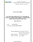 Đồ án Tốt nghiệp: Xây dựng hệ thống quản lý tích hợp an toàn, sức khỏe nghề nghiệp và môi trường (HSE) cho ngành sơn Việt Nam