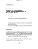 Báo cáo hóa học:  Research Article Estimation on Certain Nonlinear Discrete Inequality and Applications to Boundary Value Problem