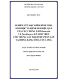 Luận án tiến sĩ Nông nghiệp: Nghiên cứu đặc điểm hình thái, sinh học và đánh giá hiệu quả của các chủng nấm Beauveria và Paecilomyces ký sinh trên côn trùng gây hại được phân lập tại Đồng bằng Sông Cửu Long