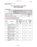 Đề thi kết thúc học phần học kì 2 môn Tổ chức thi công và an toàn lao động năm 2023-2024 có đáp án - Trường ĐH Văn Lang