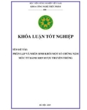 Khóa luận tốt nghiệp: Phân lập và nhân sinh khối một số chủng nấm mốc từ bánh men rượu truyền thống