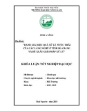 Khoá luận tốt nghiệp Đại học: Đánh giá hiệu quả xử lý nước thải của các làng nghề ở Tỉnh Hà Giang và đề xuất giải pháp xử lý