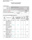 Đề thi kết thúc học phần học kì 1 môn Kinh tế xây dựng năm 2023-2024 - Trường ĐH Văn Lang