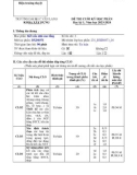 Đề thi kết thúc học phần học kì 1 môn Kết cấu nhà cao tầng năm 2023-2024 - Trường ĐH Văn Lang