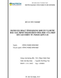 Đồ án tốt nghiệp: Đánh giá hoạt tính kháng khuẩn và bước đầu xác định thành phần hóa học của một số cao chiết từ Podocarpus sp.