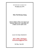 Luận văn Thạc sĩ Quản trị kinh doanh: Hoàn thiện công tác đào tạo nguồn nhân lực tại công ty TNHH cao su Kon Tum