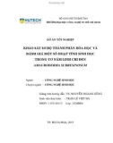 Đồ án tốt nghiệp: Khảo sát sơ bộ thành phần hóa học và đánh giá một số hoạt tính sinh học trong tơ nấm Linh chi đen Amauroderma subresinosum