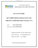 Đồ án tốt nghiệp: Quy trình trồng nấm bào ngư xám trên bã cà phê phối trộn với mạt cưa