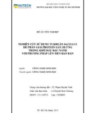 Đồ án tốt nghiệp: Nghiên cứu sử dụng vi khuẩn Bacillus để phân giải protein gây dị ứng trong khô dầu đậu nành với phương pháp lên men bán rắn
