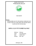 Khóa luận tốt nghiệp đại học: Đánh giá hiệu quả của tổng hợp quá trình sản xuất lên hệ vi sinh vật có hại trong sữa tươi tiệt trùng tại nhà máy sữa TH True Milk