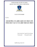 Luận văn tốt nghiệp Công nghệ thực phẩm: Ảnh hưởng của điều kiện sấy phun lên tính chất vật lý của bột nho sấy phun