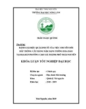 Khóa luận tốt nghiệp: Đánh giá hiệu quả kinh tế của việc chuyển đổi đất trồng cây hàng năm sang trồng hoa đào tại địa bàn phường Cam Giá thành phố Thái Nguyên