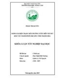 Khóa luận tốt nghiệp: Đánh giá hiện trạng môi trường nước biển ven bờ khu vực thành phố Sầm Sơn tỉnh Thanh Hóa