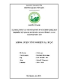 Khóa luận tốt nghiệp: Đánh giá công tác chuyển quyền sử dụng đất tại địa bàn thị trấn Việt Quang, huyện Bắc Quang, tỉnh Hà Giang giai đoạn 2015 - 2017