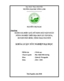 Khóa luận tốt nghiệp: Đánh giá hiệu quả sử dụng đất sản xuất nông nghiệp trên địa bàn xã Tân Hòa, huyện Phú Bình, tỉnh Thái Nguyên