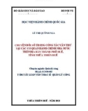 Tóm tắt Luận văn Thạc sĩ Quản lý công: Chuyển đổi số trong công tác văn thư tại các cơ quan hành chính nhà nước trên địa bàn thành phố Huế, tỉnh Thừa Thiên Huế