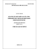 Tóm tắt Luận án Tiến sĩ Kiến trúc: Bảo tồn cấu trúc kiến tạo của công trình kiến trúc thuộc địa Pháp trong nội đô lịch sử Hà Nội