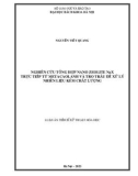 Luận án Tiến sĩ Kỹ thuật hóa học: Nghiên cứu tổng hợp nano zeolite NaX trực tiếp từ metacaolanh và tro trấu để xử lý nhiên liệu kém chất lượng