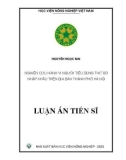 Luận án Tiến sĩ Quản trị kinh doanh: Nghiên cứu hành vi người tiêu dùng thịt bò nhập khẩu trên địa bàn thành phố Hà Nội