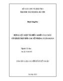 Tóm tắt Luận án Tiến sĩ Cơ kỹ thuật: Động lực học và điều khiển tay máy có khâu đàn hồi chuyển động tuần hoàn