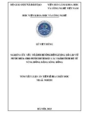 Tóm tắt Luận án Tiến sĩ Địa chất học: Nghiên cứu yếu tố ảnh hưởng đến lượng bổ cập từ nước mưa cho nước dưới đất các trầm tích Đệ tứ vùng đồng bằng sông Hồng