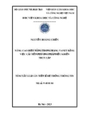 Tóm tắt Luận án Tiến sĩ Hệ thống thông tin: Nâng cao hiệu năng trong mạng VANET bằng việc cải tiến phương pháp điều khiển truy cập