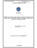 Tóm tắt Luận án Tiến sĩ Hóa học: Nghiên cứu chế tạo, đặc trưng cấu trúc, tính chất của màng phủ đa chức năng trên cơ sở nhựa acrylic nhũ tương và các phụ gia nano