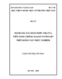 Luận văn Thạc sĩ Y học: Đánh giá tác dụng điều trị của viên nang Thông xoang vương HV trên động vật thực nghiệm