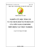 Luận văn Thạc sĩ Y học: Nghiên cứu độc tính cấp và tác dụng bảo vệ tế bào gan của viên nang Gydenphy trên động vật thực nghiệm