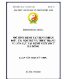 Luận văn Thạc sĩ Y học: Mô hình bệnh tật bệnh nhân điều trị nội trú và thực trạng nguồn lực tại Bệnh viện YHCT Hà Đông