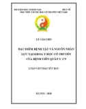 Luận văn Thạc sĩ Y học: Đặc điểm bệnh tật và nguồn nhân lực tại khoa Y học cổ truyền của Bệnh viên Quân y 175