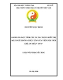 Luận văn Thạc sĩ Y học: Đánh giá độc tính cấp và tác dụng điều trị mất ngủ không thực tổn của viên nén 'Ích khí an thần - HVY'