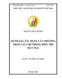 Luận văn Thạc sĩ Y học: Đánh giá tác dụng của phương pháp cấy chỉ trong điều trị mất ngủ