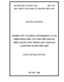 Luận văn Thạc sĩ Y học: Nghiên cứu tác dụng lên hormon và cải thiện dòng tiểu của viên tiền liệt HV trên chuột cống trắng gây tăng sản lành tính tuyến tiền liệt