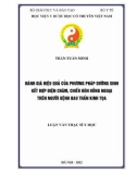 Luận văn Thạc sĩ Y học: Đánh giá hiệu quả của phương pháp dưỡng sinh kết hợp điện châm, chiếu đèn hồng ngoại trên người bệnh đau thần kinh tọa