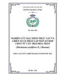 Khóa luận tốt nghiệp: Nghiên cứu đặc điểm thực vật và chiết xuất phân lập một số hợp chất từ cây Trai hoa trần [Murdannia nudiflora (L.) Brenan]